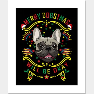 Merry Dogstmas Funny Xmas Posters and Art